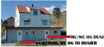 Servicebygg med HC toalett og dusj