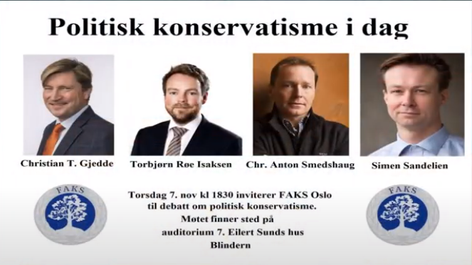 Paneldebatt om konservatisme