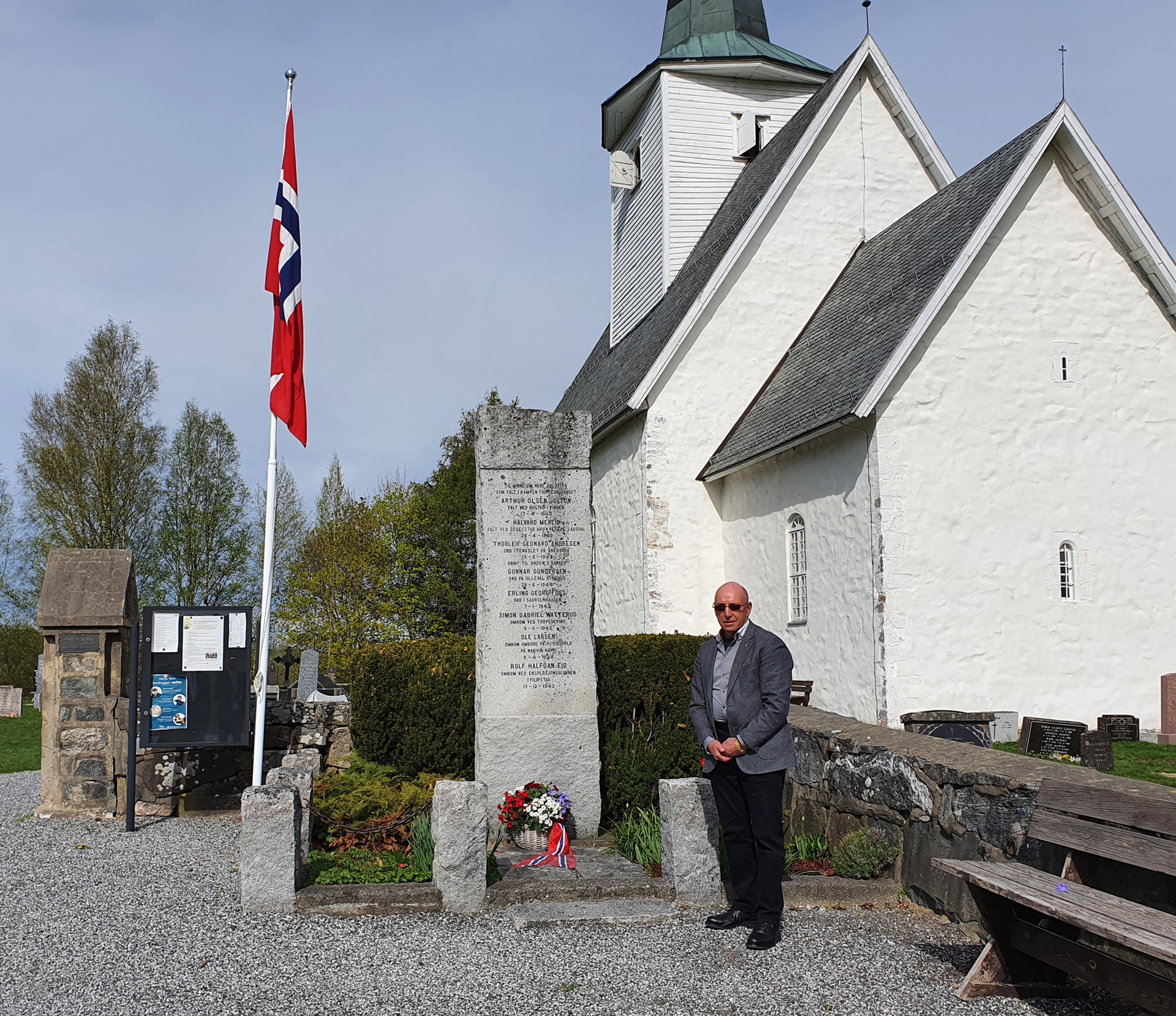 75-årsmarkering 8. mai ved minnesmerkene i Sørum