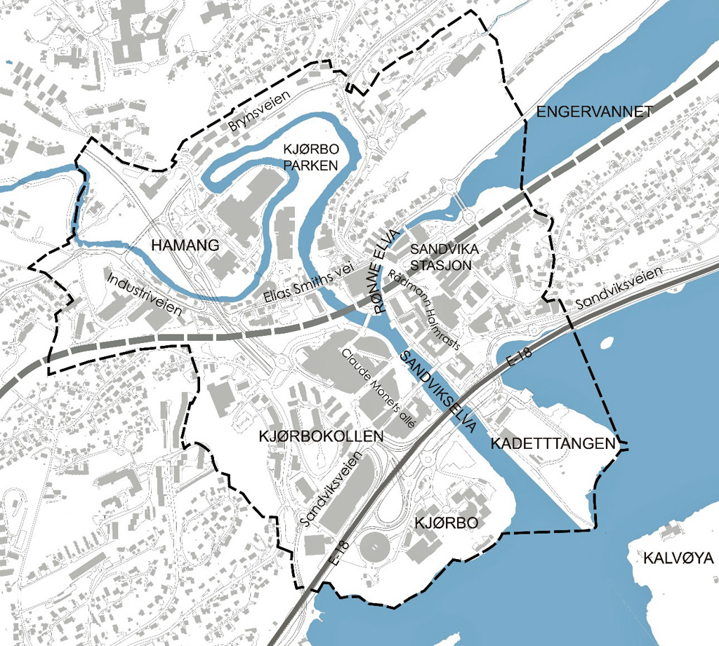 Oppstart - Sandvika gate- og byromsplan