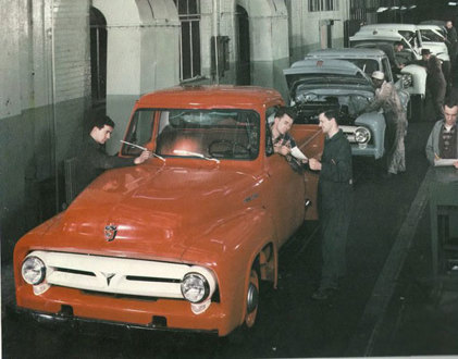 Old Automotive Assembly line pix