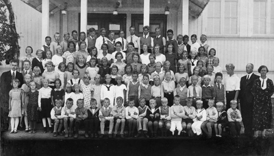 Elever ved Sørumsand skole 1935