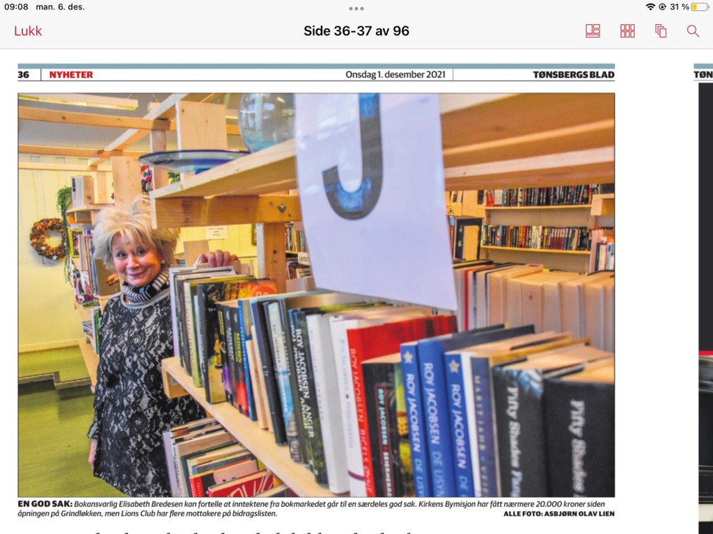 Bokmarkedet i Tønsbergs Blad