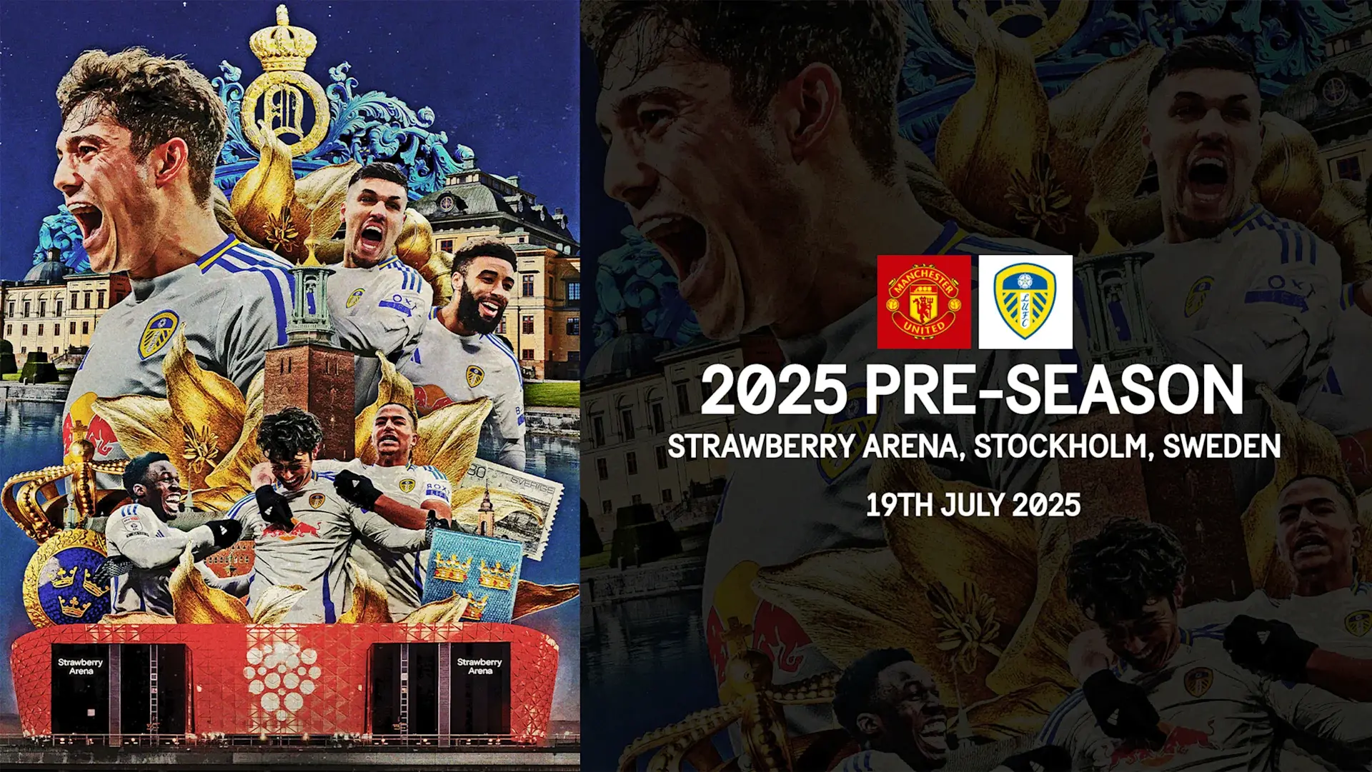 Leeds United møter Man U i Stockholm!
