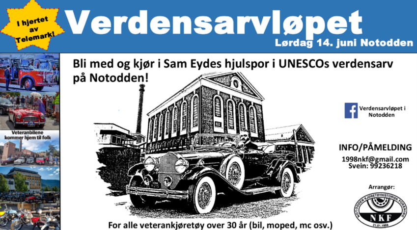 Verdensarvløpet Notodden, lørdag 14.juni 2025