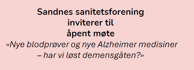 Invitasjon til foredrag - har vi løst demensgåten?
