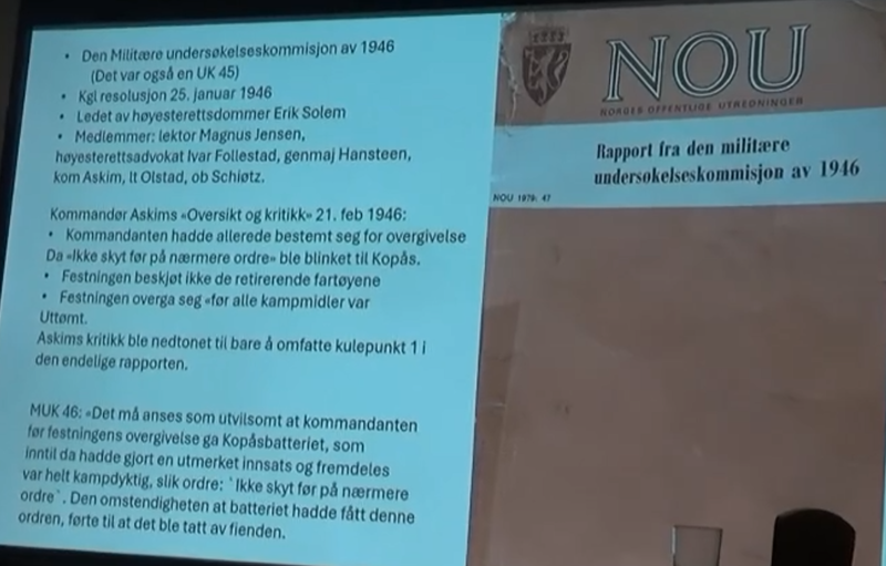 2025.04.09 Birger Eriksen. Undersøkelseskommisjonens rapport. Foto Grunde Vale.