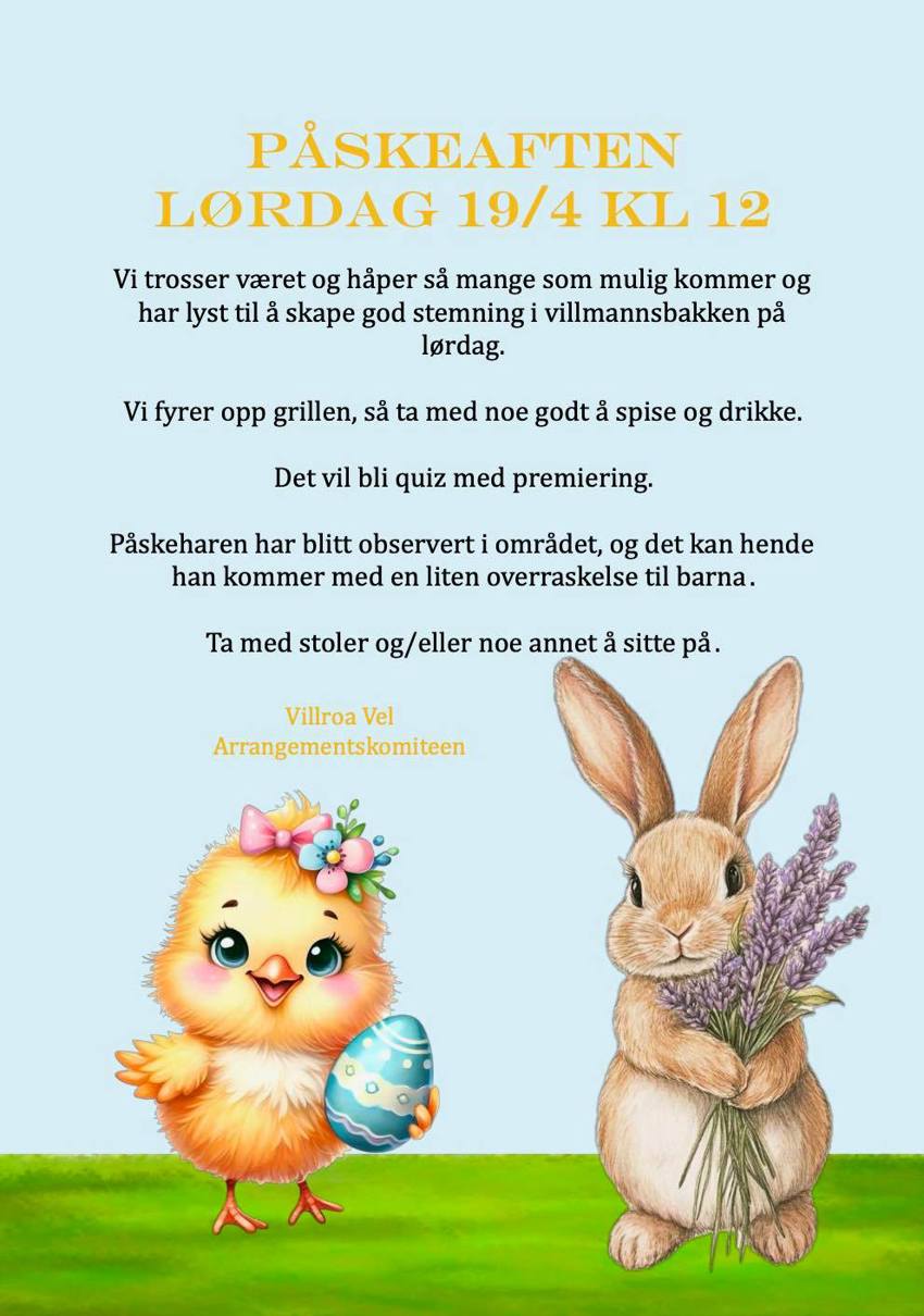Møt opp på årets påskearrangement