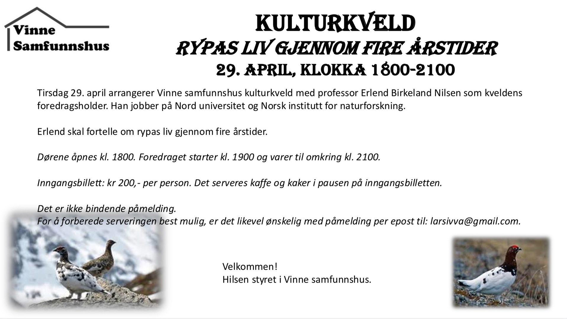 Kulturkveld 29.4.2025