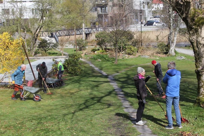 Høstdugnad i Mølleparken