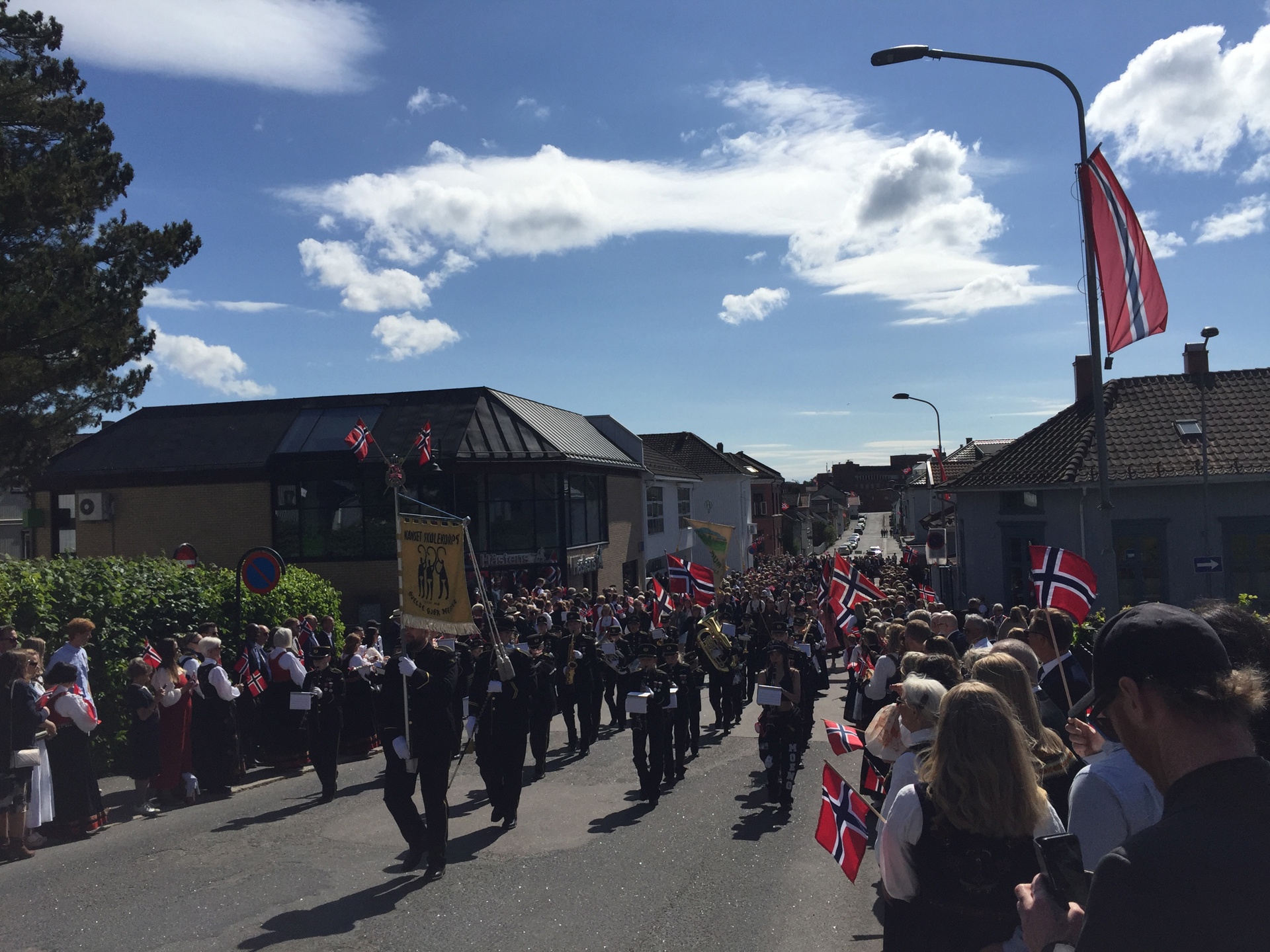 Konsert med Nanset skolekorps 4. juni
