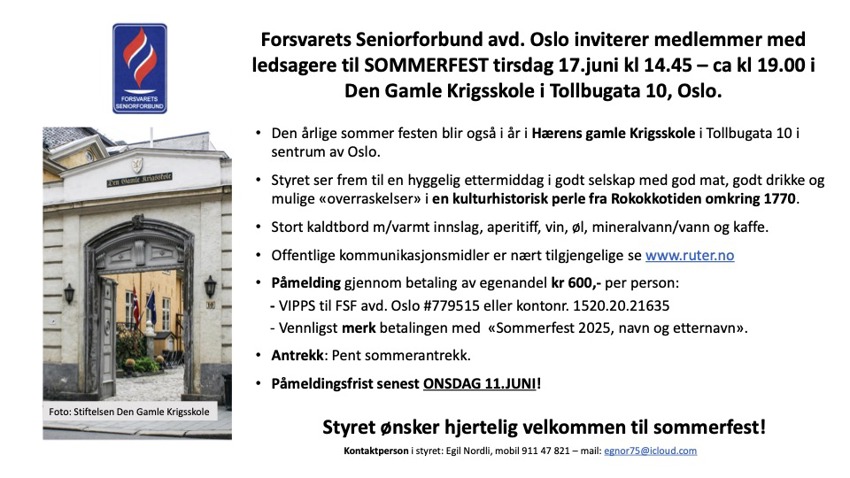 Sommerfest juni 2025