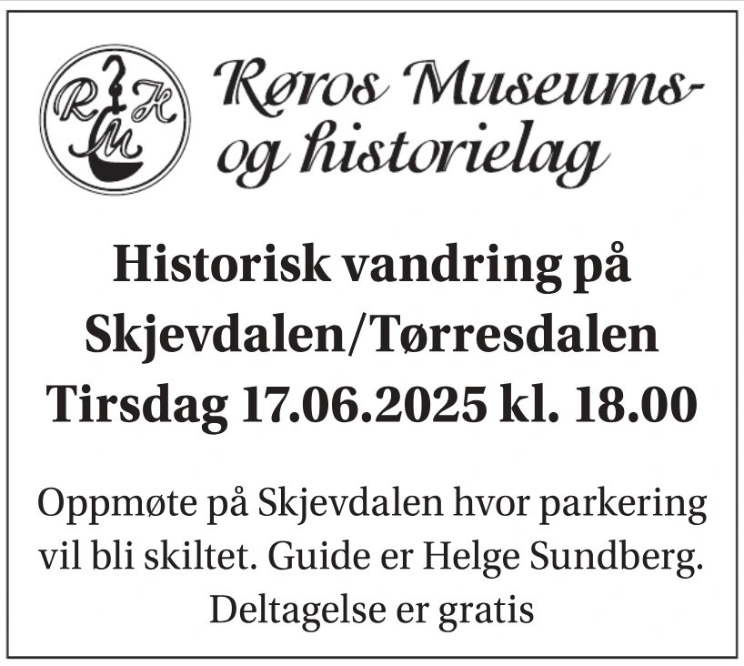 Historisk vandring til Skjevdalen og Tørresdalen