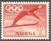 Artikkelbilde til artikkelen Skihoppere på norske frimerker