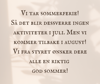 Artikkelbilde til artikkelen Sommerferie