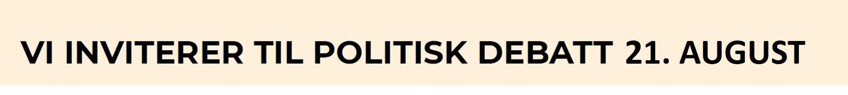 Politisk debatt
