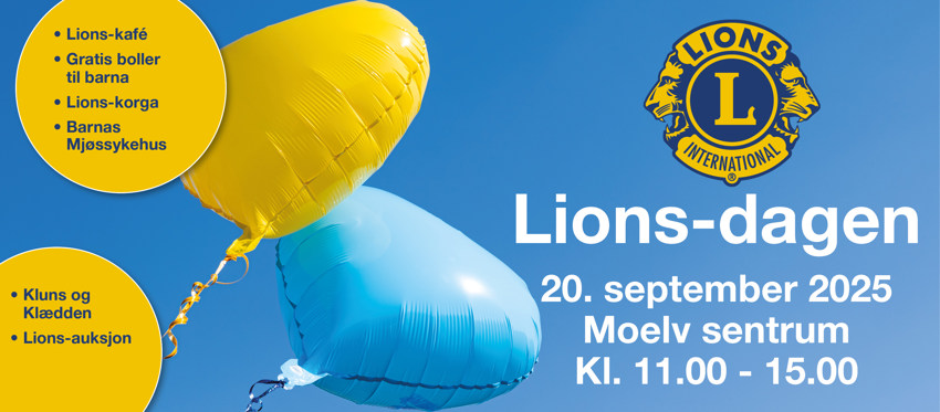 Lions-dagen lørdag 20. september 2025! 
