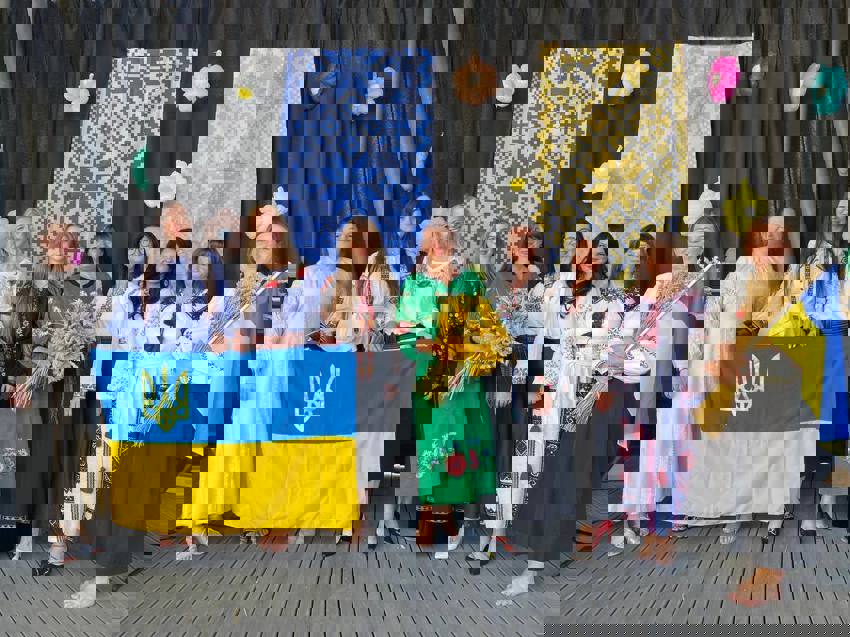 UKRAINAS NASJONALDAG I SKIEN