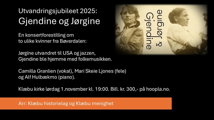 Konsert - Utvandringsjubileet 2025