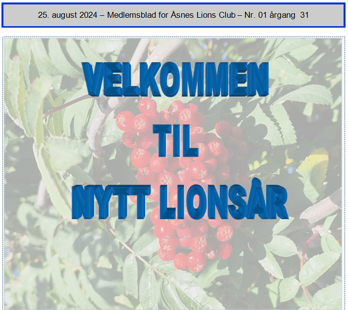 Klubbavis 2024-2025 Nr 01