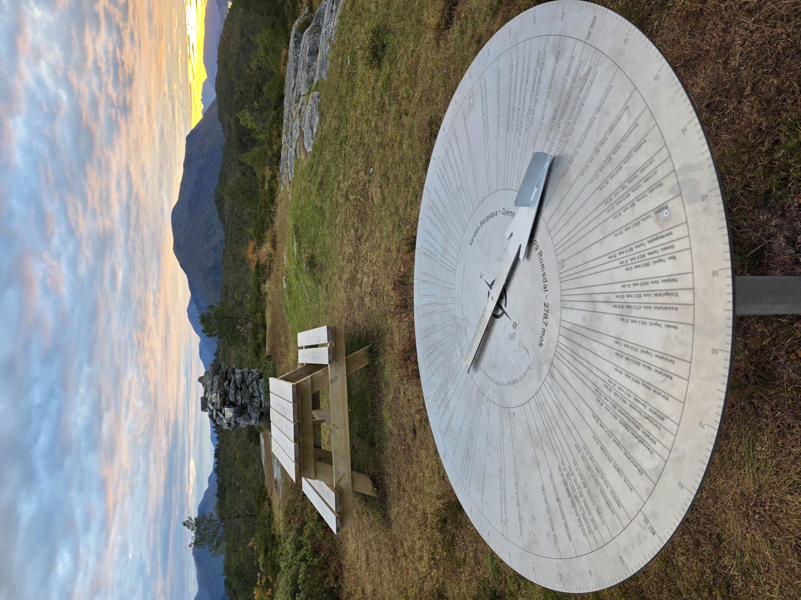 Offisell avduking av sikteskive på Varden / Bergsø