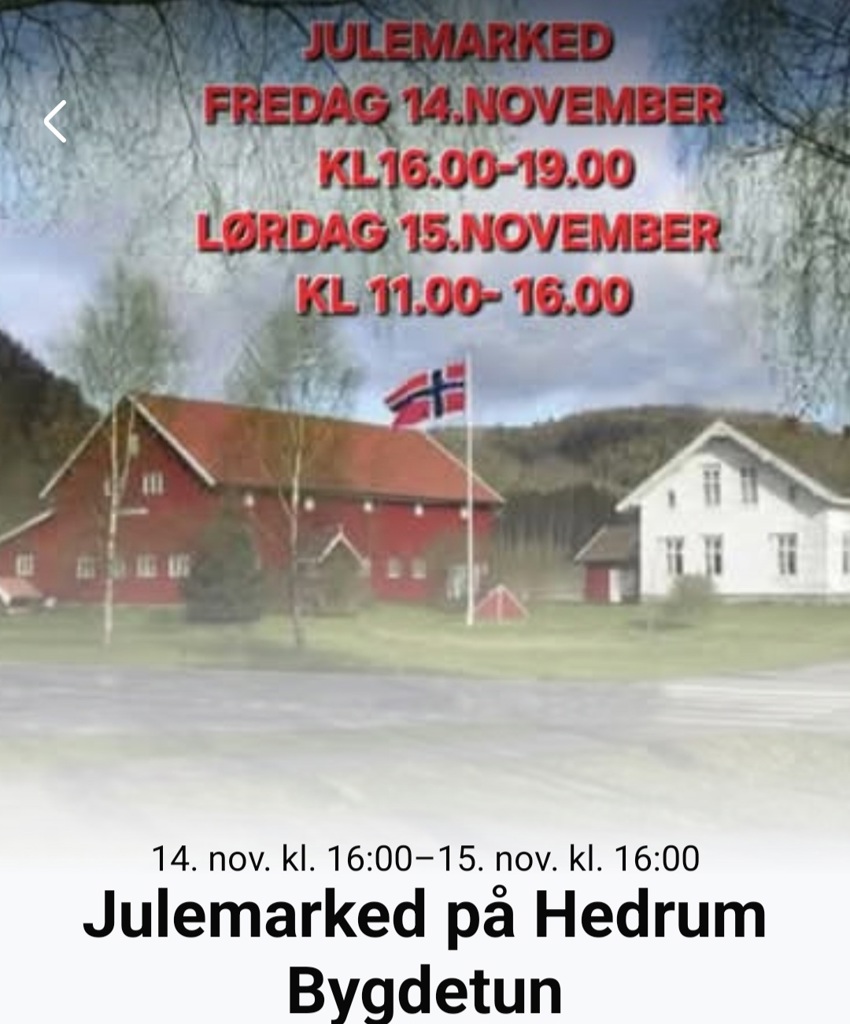 Julemarked 14 og 15 November 2025