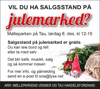 Artikkelbilde til artikkelen Vil du ha salgsstand på julemarked?