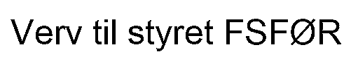 Verv til styret FSFØR