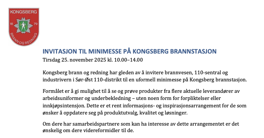 Mini-messe på Kongsberg 