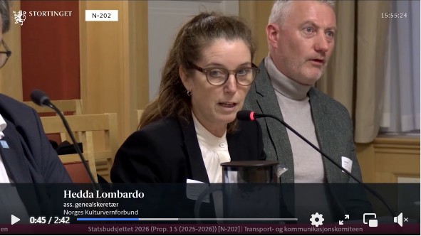 Viktig innlegg til Statsbudsjettet.