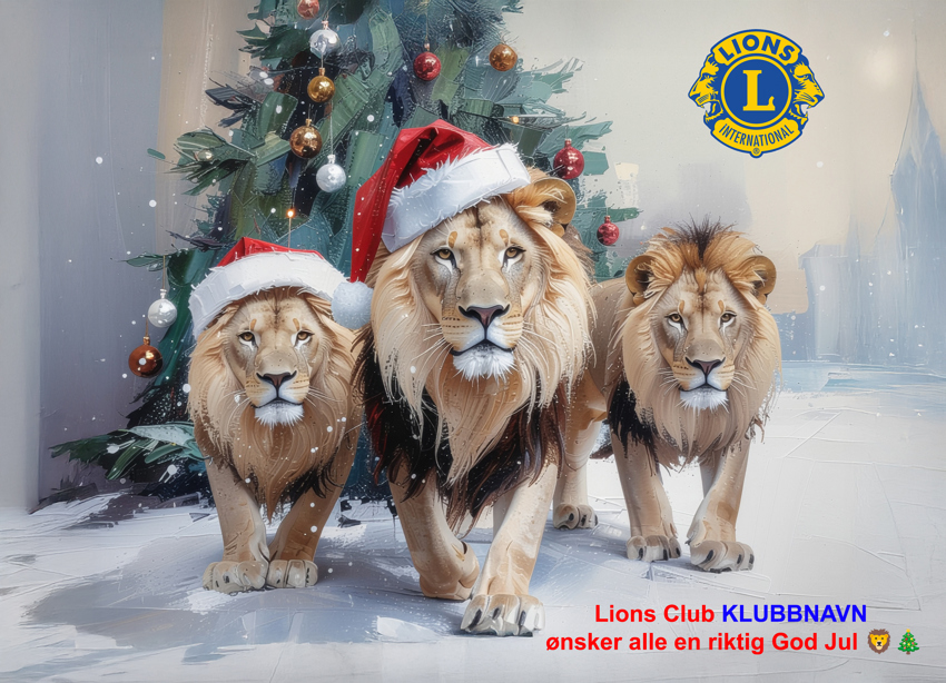 Lag Løve-Julekort for din klubb!
