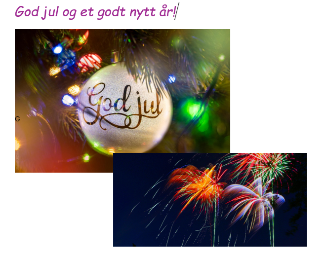 Jul og nyttårshelsing