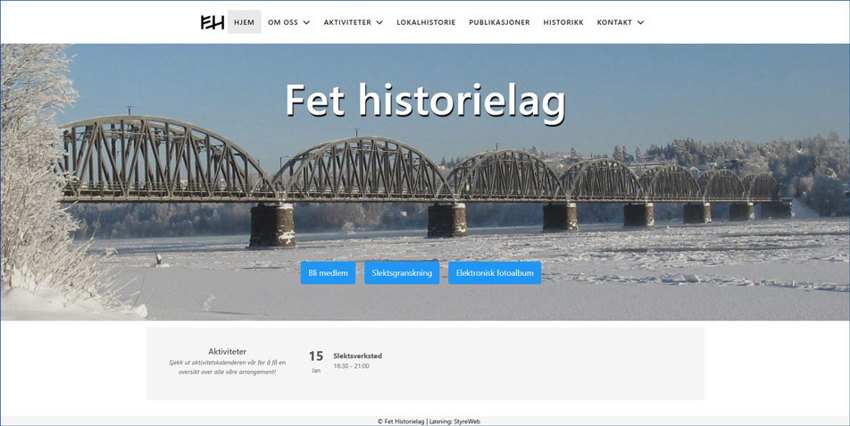Fet Historielag har ny hjemmeside