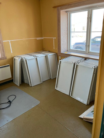 Oj, her var det mange hyller ...