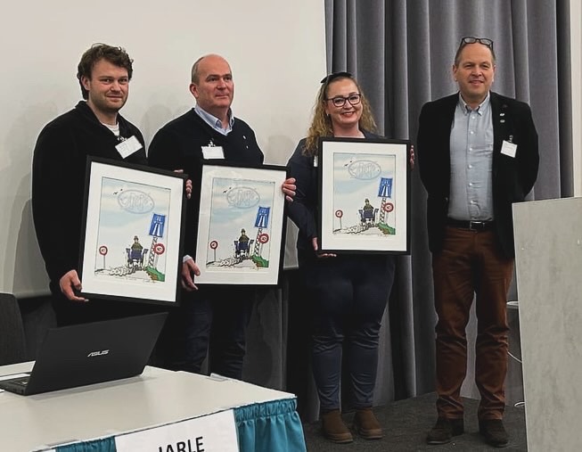 Avtroppende styremedlemmer i LMK Mars 2025. Wictor Jensen, Øivind Østeig og Anne Berit Pedersen.&nbsp;