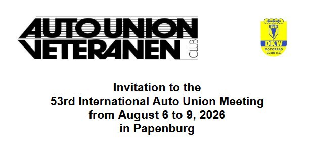 Internasjonalt Auto Union treff 2026
