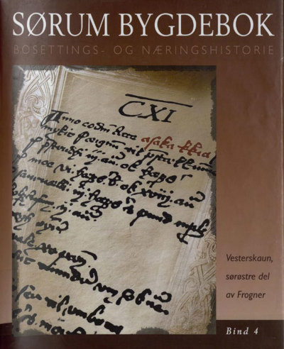 Sørum bygdebok, bind 4 - Vesterskaun, sørøstre del av Frogner