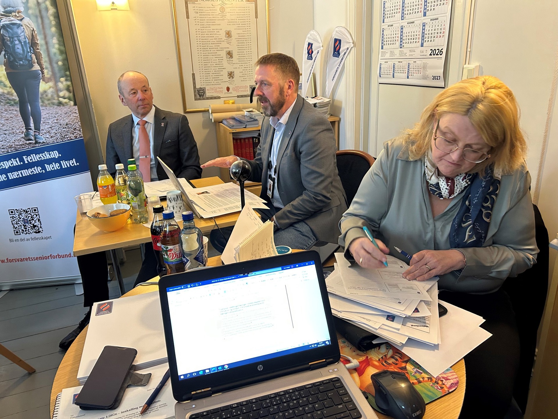 Forbundsstyremøte 1/26 på Akershus Festning