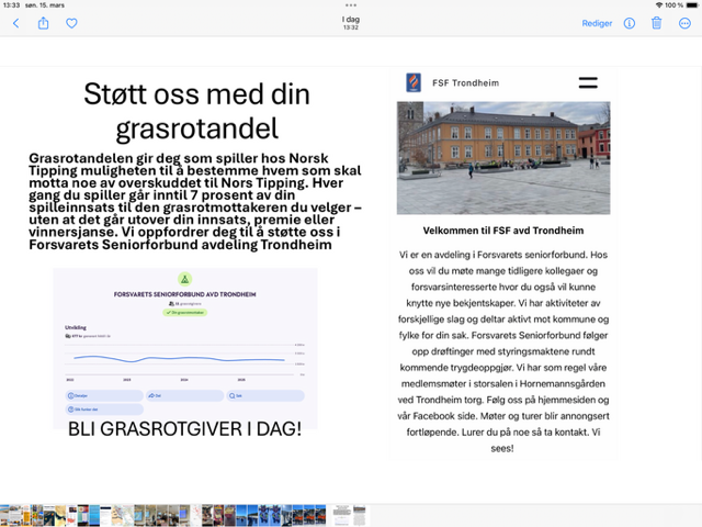 Støtt oss med din grasrotandel fra Norsk Tipping