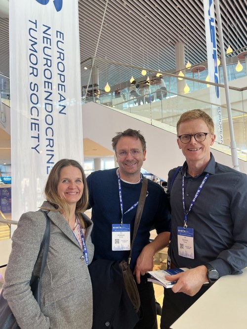 Tre norske leger på ENETS konferansen 2026.