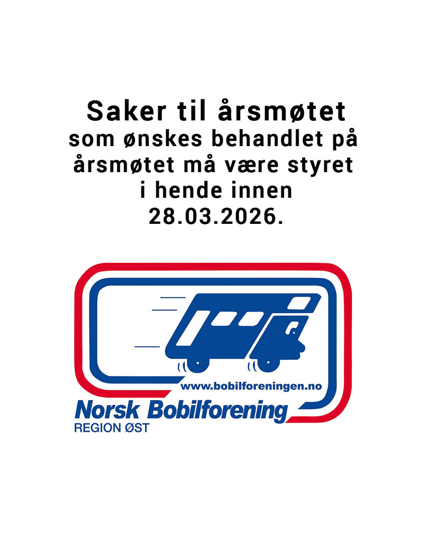 Saker til Årsmøtet