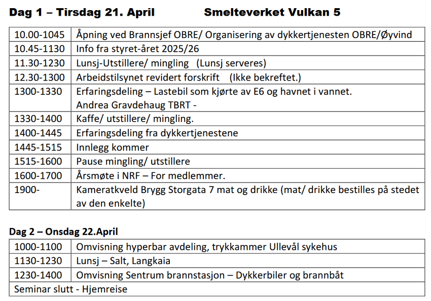 Redningsdykkerkonferansen 2026