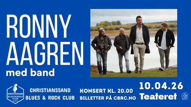 Eonny Aagren gjester oss fredag 10. april