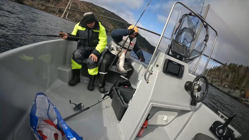 Adam har tatt opp Hyse på 2 kg