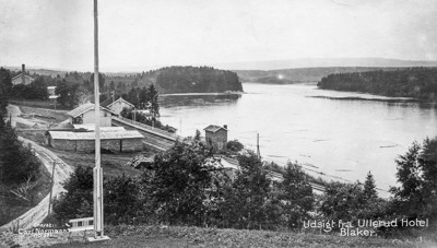 Utsikt fra Ullerud hotel ca. 1920