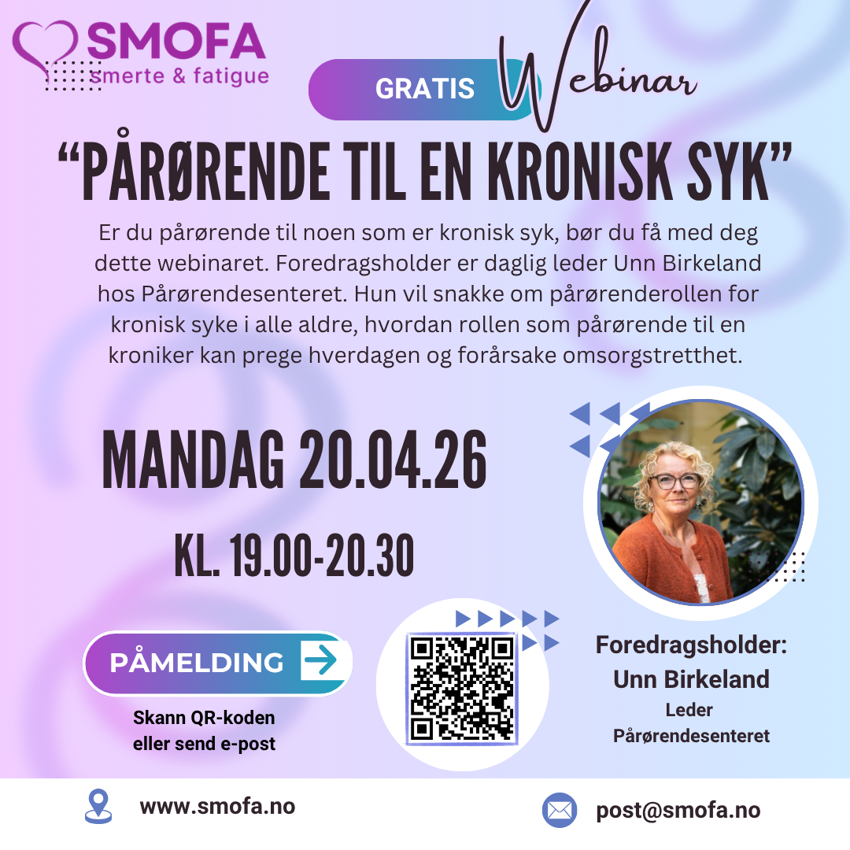 HUSK PÅMELDING TIL WEBINAR 20.04.26 KL. 19