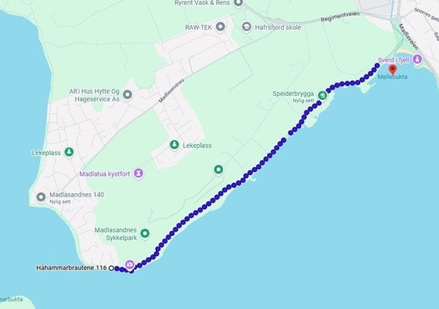 Spasertur Hafrsfjord torsdag 09 April