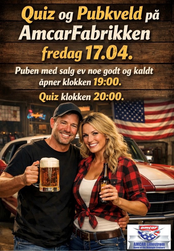 Quiz og Pubkveld i AmcarFabrikken