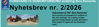 Artikkelbilde til artikkelen Nyhetsbrev nr 2 2026