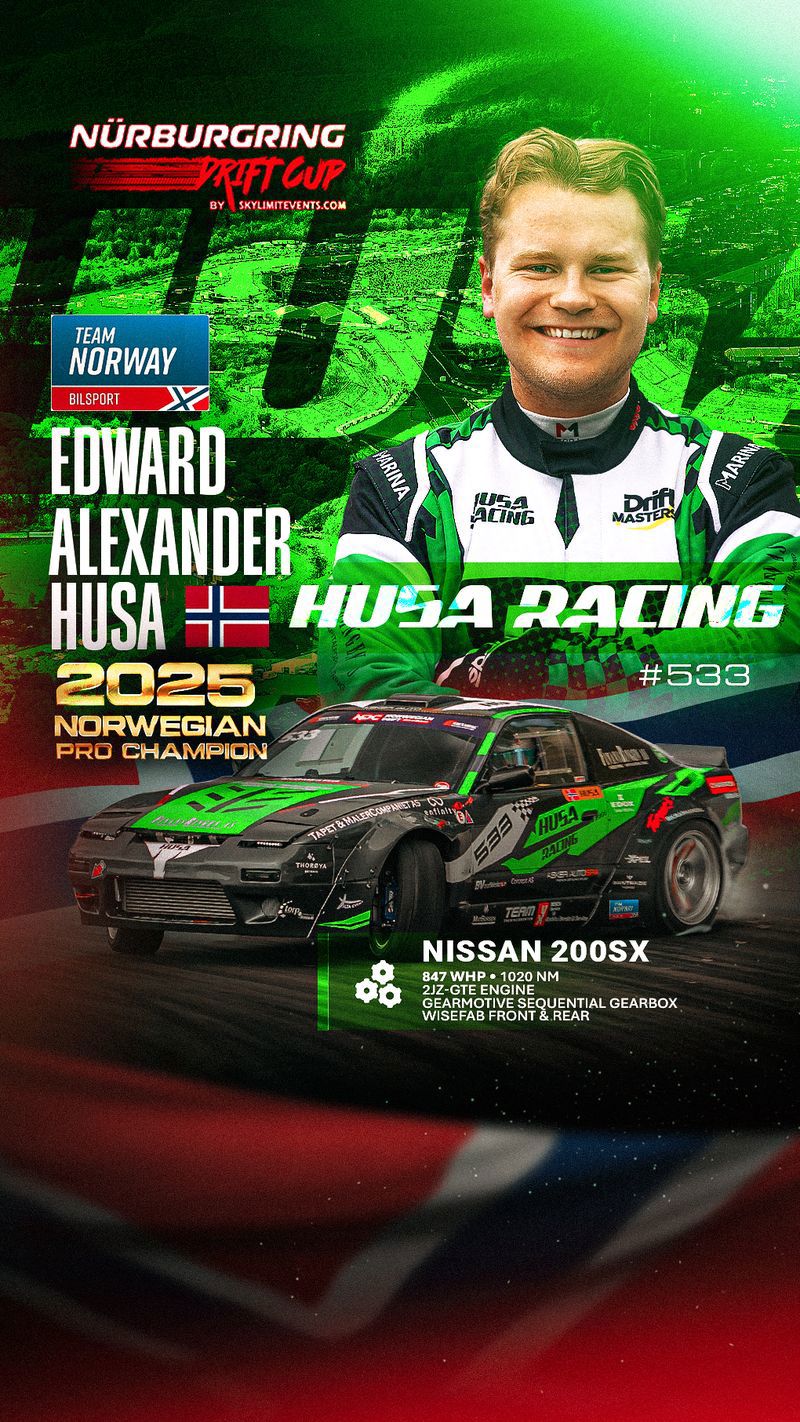 Husa klar for Nürburgring Drift Cup 2026